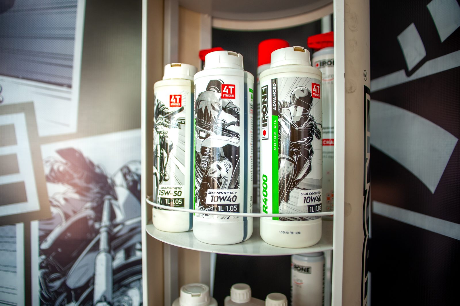 Productos IPONE en exhibición